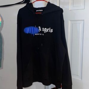 Black & blue Palm Angels Hoodie size XL